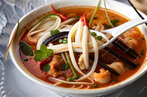  Laksa Johor ! Un bouillon riche et crémeux qui vous transportera au paradis des saveurs malaisiennes